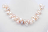 Pearl Necklace With 14k Yellow Gold Clasp 18.9 Grams 17 Inch Eb0124rxsa