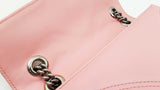 Gucci Marmont Medium Shoulder Bag In Pink Matelassé Chevron Leather Fw0925przdu
