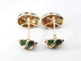 Tiffany & Co. Schlumberger Olive Cuff Links In 18k Gold 15.2 Gram Fw008826llxzdu