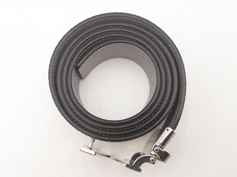 Mcm Claus Logo Misty Gray Reversible Monogram Belt Sd0725lzxsa