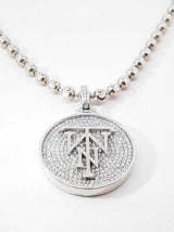 Diamond & 10k Gold "Twn" Pendant Necklace 35.4 Grams 24.5 Inch Fw0526lrxzd7