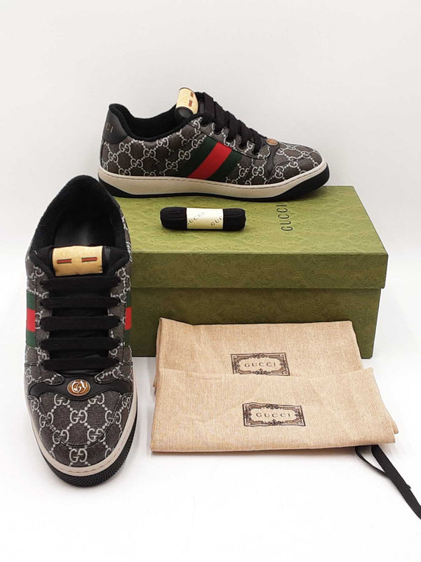 Gucci Screener Gg Supreme Web Coated Canvas Sneakers Fw0525lrxdu