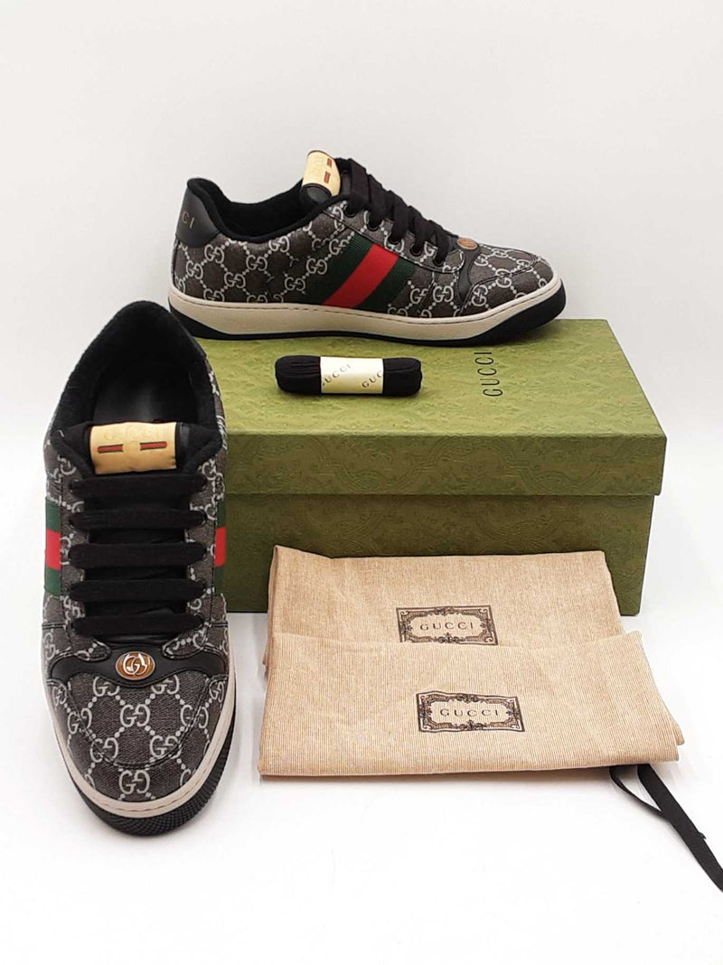 Gucci Screener Gg Supreme Web Coated Canvas Sneakers Fw0525lrxdu