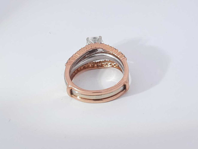 1.85 Cttw Diamond 14k Rose Gold Wedding Ring Size 8 Aa0925oexzsa