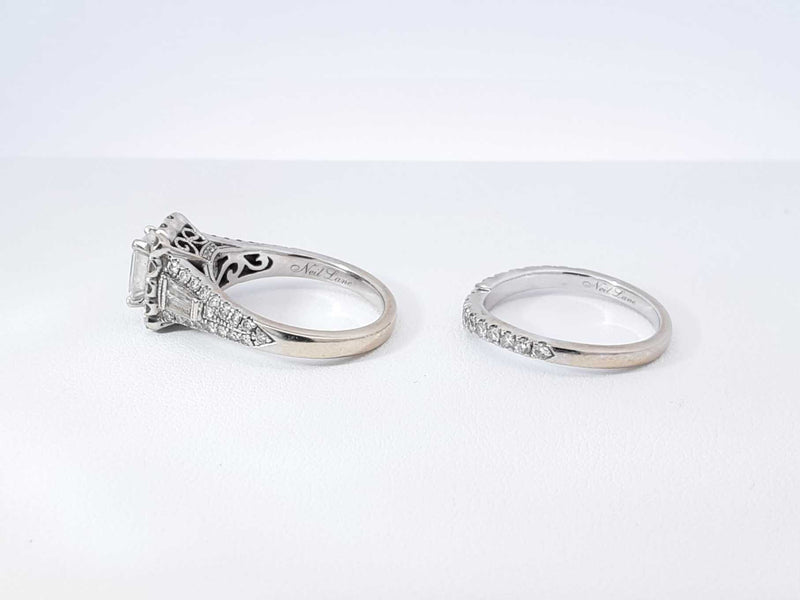 Neil Lane 1.57 Cttw Diamond & 14k Gold Bridal Set 8.5 Grams Size 6.5 Fw0925ezxdu