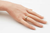 0.50 Cttw Diamond & 10k Yellow Gold Wedding Band 5.1 Grams Size 8.25 Fw0426pozdu