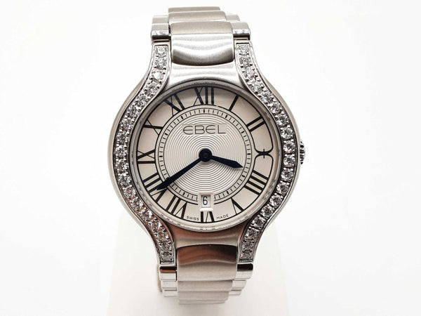 Ebel 30 Beluga Grande Diamond Bezel Stainless Steel Quartz Watch Do0125lxzxde