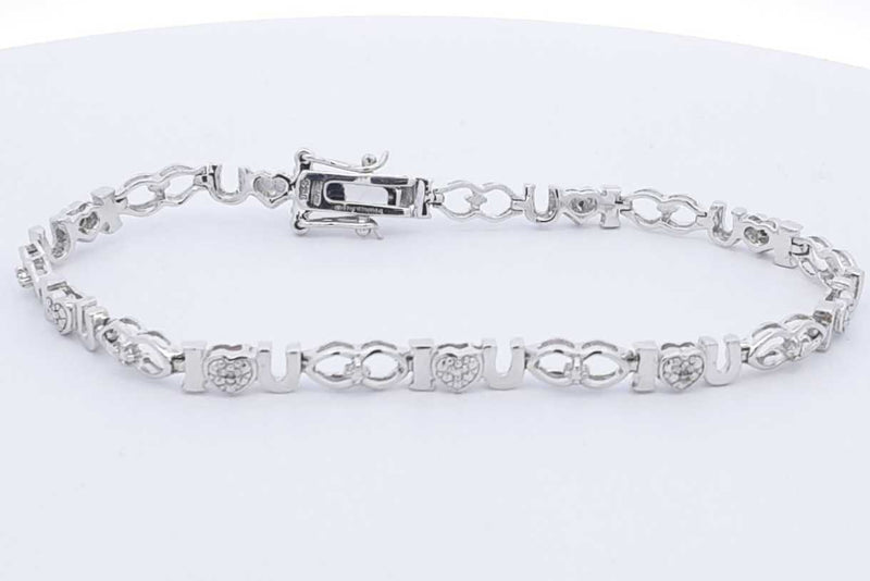 925 Sterling Silver Bracelet 9 Grams 8 Inch Eb1124oxsa