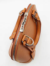 Louis Vuitton Alma Bb Bag In Honey Gold Epi Leather & Jacquard Bandoulière Strap Fw0626lzxzdu