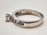 0.80 Ctw Diamonds 14k White Gold 5.2g Ring Size 8 Do0125ixzde