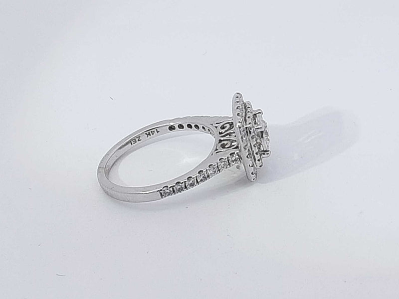 0.34 Cttw Diamond 14k White Gold 3.7 Grams Ring Size 7 Aa0825wxzsa