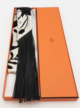 Hermes Bouquet Final Silk & Leather Fringed Twilly Eb0126exzsa