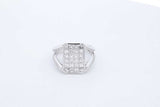 1.26cttw Diamond Split Shank 18k White Gold Ring8.6 Grams Size 5.75 Eb0626llxzde