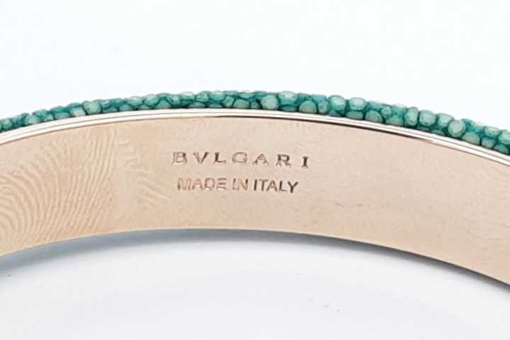 Bvlgari Serpenti Forever Leather Cuff Bracelet 29.4 Grams Eb0125oxzdu