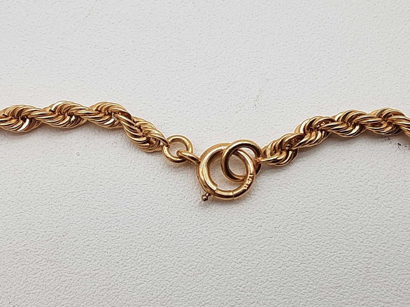 14k Yellow Gold 10.4 Rope Chain 15 In Do0725prxde