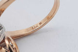 0.56cttw Diamond Ring In 14k Yellow Gold 8 Grams Size 8 Eb0726irrsa