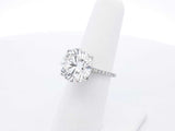 8.65 Cttw Lab Grown Diamond & 18k White Gold Ring 5.9 Gram Size 6.5 Fw0524wcrxdu