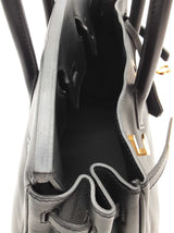 Hermes Birkin 25 Noir Black Swift Gold Hardware Handbag Do1125lirxzde