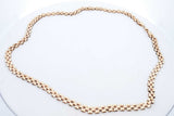 10k Yellow Gold Watch Band Style Chain Necklace 17.5 Grams 21.5 Inch Eb0426srxde