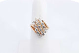 0.95ctw Diamond Ring In 14k Yellow Gold 4.8 Grams Size 5.75 Eb0125wrxsa