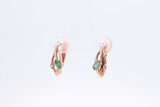 14k Rose Gold Emerald Earrings 1.9 Grams Eb1224cxdu