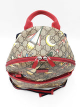 Gucci Kids Backpack In Gg Supreme Space Coated Canvas Fw0626wrzdu