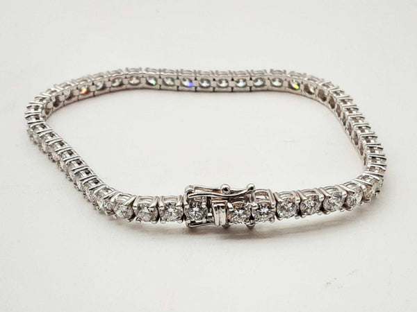 14k White Gold Lab Created Diamond Tennis Bracelet Do0224oorxde