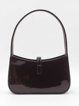 Yves Saint Laurent Le 5 À 7 Hobo Bag In Chocolate Patent Leather Fw0426pzxdu