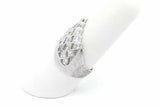 0.54cttw Diamond Shield Ring In 14k White Gold 7.3 Grams Size 7.25 Eb0926pxzsa