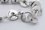Tiffany & Co. 1837 Circle Link Bracelet Silver 24 Grams 7 Inch Eb0226lrxsa