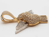 5.17 Cttw Diamonds 10k Two-tone Gold 22.4g Lightning Bolt Pendant Do0725oxzxde