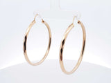 14k Yellow Gold Faceted Hoop Earrings 7.9 Grams Fw0326rzxdu