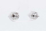 2.0cttw Lab Grown Diamond Stud Screwback Earrings 14k White Gold 1.1g Eb326wcrsa