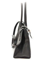 Prada Black Leather Buckle Tote Bag Sd0425irzde