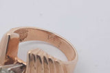 0.60ctw Diamond Ring In 14k Yellow Gold 9.1 Grams Size 5.75 Eb0725ezxsa
