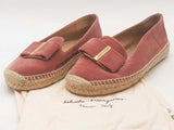 Salvatore Ferragamo Velvet Espadrilles Pink Size 5.5 Aa0126lzxsa
