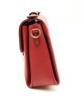 Gucci Interlocking G Red Leather Top Handle Bag Eb0726wxzdu