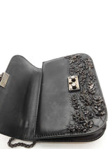 Valentino Garavani Rockstud Leather Bead Embroidered Shoulder Bag Eb0926rxzde