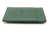 Mcm Aren Money Clip Card Case Forest Green Leather Wallet Eb0225exsa