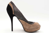 Gucci Suede Colorblock Platform Pumps Size 38.5 Eb0825lxzdu