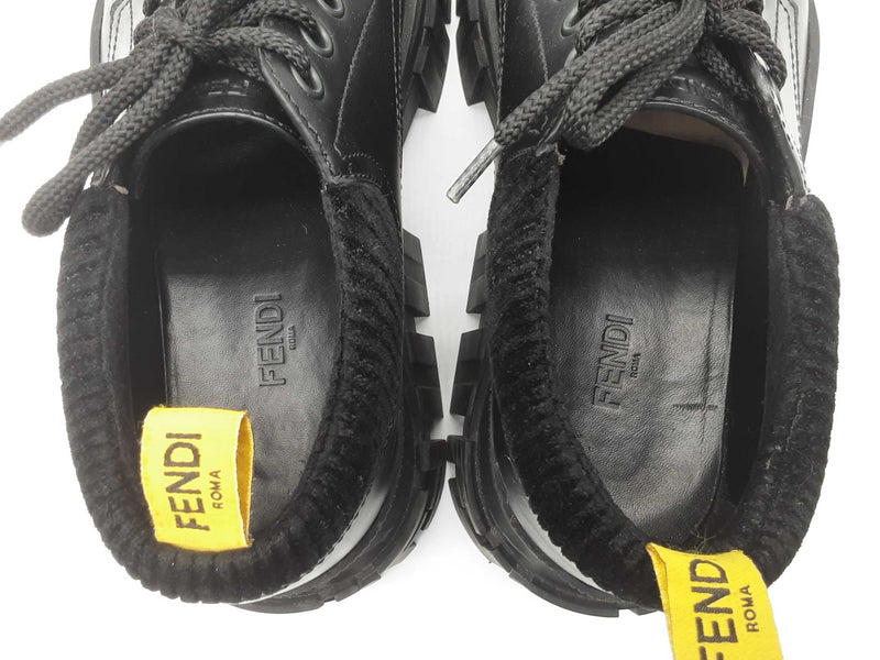 Fendi Black Leather Platform Boots Size 10 Mens Do0425wxzde