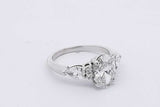 2.8cttw Lab Grown Diamond Ring In 14k White Gold 4.3 Grams Size 7 Eb0526cxzsa