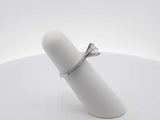 1.09ctw Diamond 14k White Gold 2.3 Grams Ring Size 5 Sd0525lpzxsa