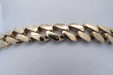 10k Yellow Gold Cuban Link Bracelet 12.4 Grams 9 Inch Eb0526ixzde