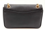 Prada Black Saffiano Leather Pattina Flap Shoulder Bag Eb1026wrxde