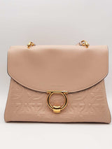 Salvatore Ferragamo Margot Gancini Embossed Leather Top Handle Bag Eb0626rxzsa