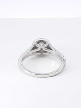 0.85 Cttw Diamond & 14k White Gold Halo Engagement Ring 3.9g Size 6 Fw0326prxdu