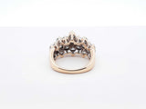 3.43 Cttw Diamond & 14k Yellow Gold Waterfall Ring 7.1 Grams Size 6 Fw0825scrdu