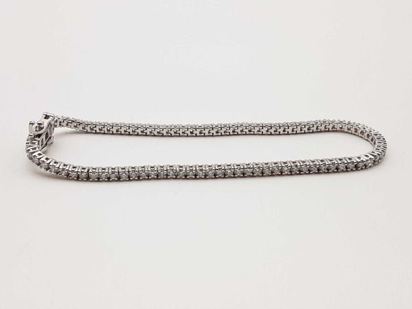 1.90 Cttw Lab Grown Diamonds 0.925 Silver 6.2g Tennis Bracelet 6.75 In Do0325ooxde