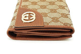 Gucci Britt Monogram Gg Canvas Continental Wallet Eb0926lrxde